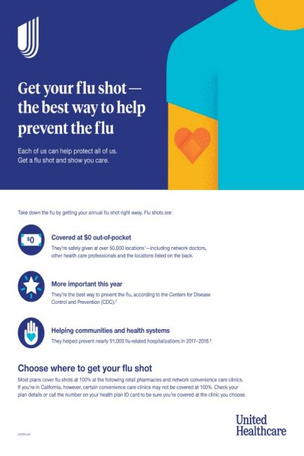UnitedHealthcare Flu Shots Member Flier